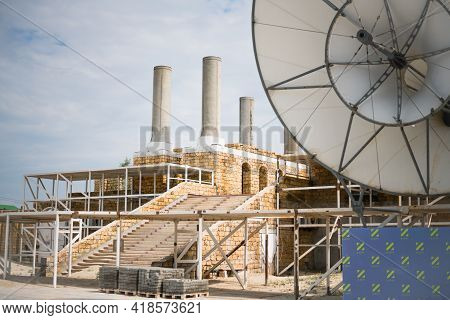 Decoratons Of Zcity And Kazantip Or Z Republic Festival In Popovka, Crimea Republic
