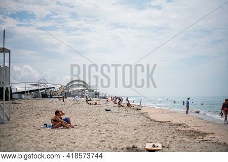 Decoratons Of Zcity And Kazantip Or Z Republic Festival In Popovka, Crimea Republic