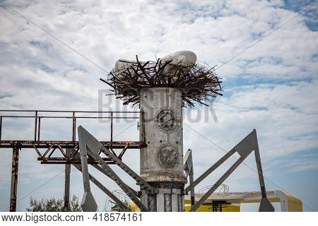 Decoratons Of Zcity And Kazantip Or Z Republic Festival In Popovka, Crimea Republic