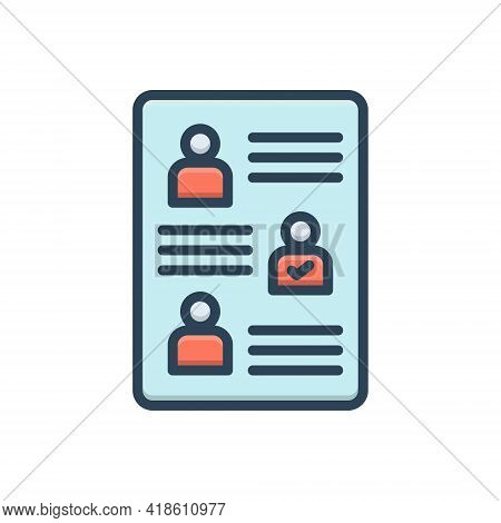 Color Illustration Icon For Affectation Sham Pretense Show Display Publicity Puffery