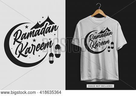 Ramadan Kareem Tshirt Design Template Vector File. Ramadan Kareem Tshirt Design