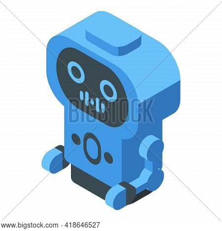 Robot Speech Recognition Icon. Isometric Of Robot Speech Recognition Vector Icon For Web Design Isol