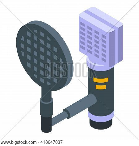 Microphone Speech Recognition Icon. Isometric Of Microphone Speech Recognition Vector Icon For Web D