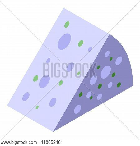 Feta Cheese Icon. Isometric Of Feta Cheese Vector Icon For Web Design Isolated On White Background