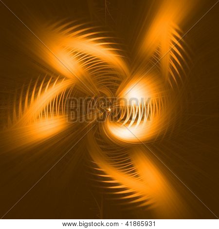 Oranje abstracte compositie
