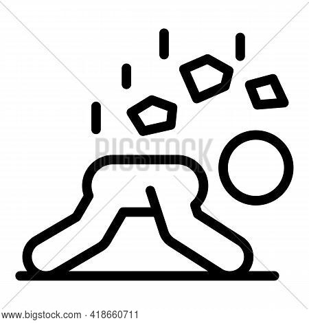 Compensation Man Icon. Outline Compensation Man Vector Icon For Web Design Isolated On White Backgro