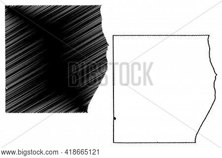 Sheboygan County, State Of Wisconsin (u.s. County, United States Of America, Us) Map Vector Illustra