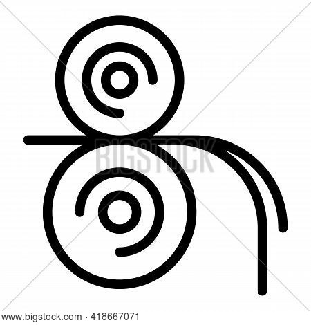Printing Process Icon. Outline Printing Process Vector Icon For Web Design Isolated On White Backgro