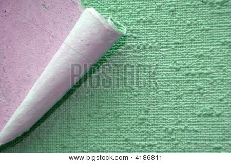 Papel pintado con un borde rodado