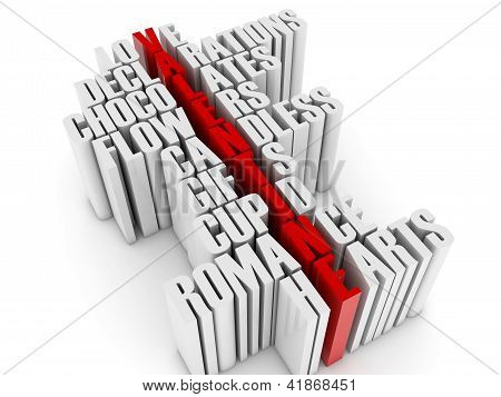 Word Sevgililer oluşturan konular.