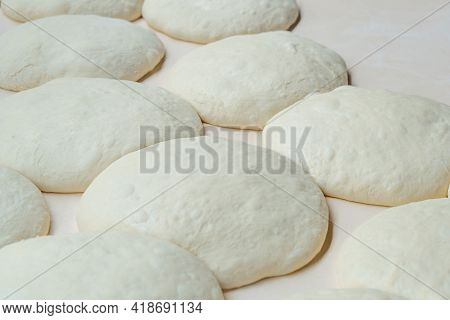 Fresh Dough On The Board, Pizza, Georgian Bread, Shoti.