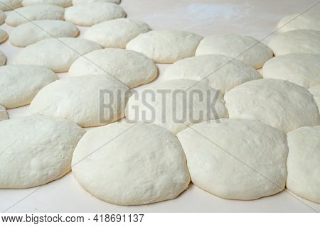 Fresh Dough On The Board, Pizza, Georgian Bread, Shoti.