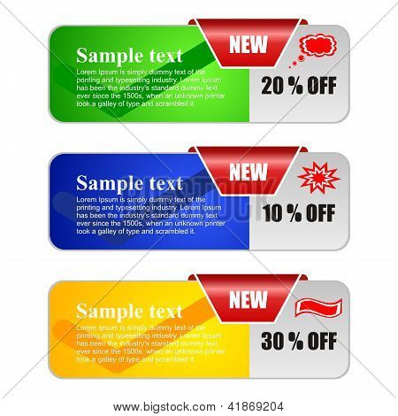 Vector Banners voor Web