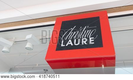 Bordeaux , Aquitaine France - 04 22 2021 : Christine Laure Brand Logo And Text Sign Front Of Windows