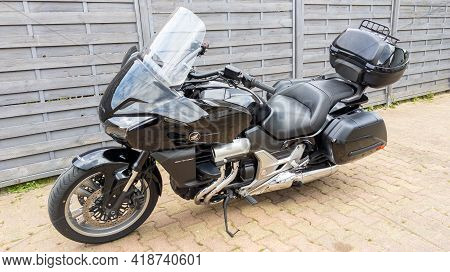 Bordeaux , Aquitaine France - 04 22 2021 : Honda Ctx Cruiser 1300 Motorbike Black Gt Ctx1300 Touring