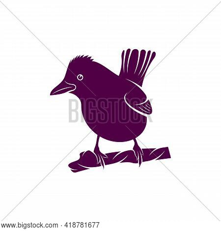 Northern Cardinal Bird Design Vector Illustration, Creative Northern Cardinal Bird Logo Design Conce