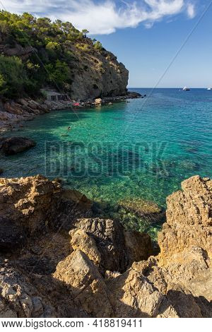 The Beautiful Xarraca Beach In Ibiza In Spain