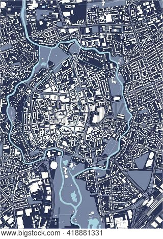 Map Of The City Of Braunschweig, Germany
