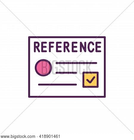 Get References Rgb Color Icon. Provide A List Of Employment References. Have Some Recommendation Let