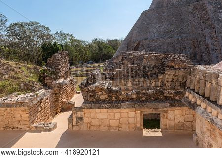 Ruins Of The Ancient Mayan City Uxmal. Unesco World Heritage Site, Yucatan, Mexico