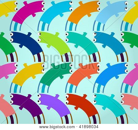 abstract decorative funny seamless pattern