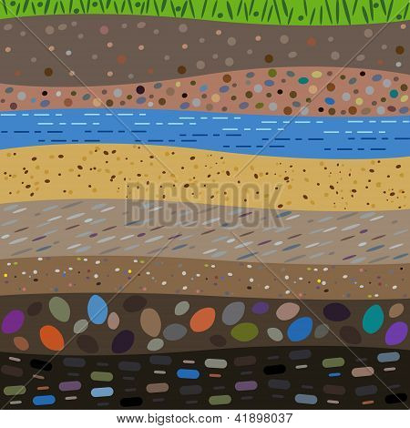 layers of the earth abstract background