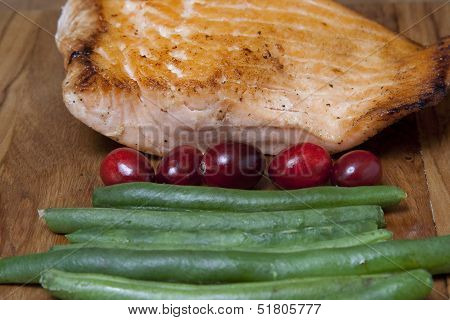salmon and veggies