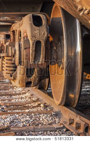 Freight Train And Track