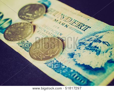 Retro Look Ddr Banknote