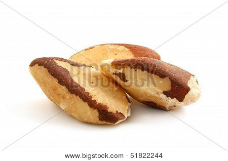 Brazil nuts isolated