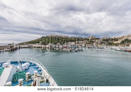 Channel Line Ferry In Malta