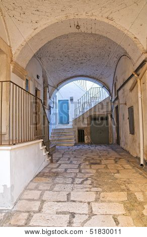 Alleyway. Noci. Puglia. Italy.