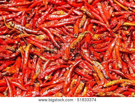 Red Chili peppers background