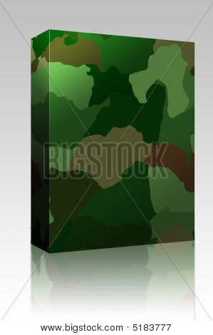 Camouflage mønster boks pakke