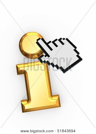 Cursor and symbol of Info.