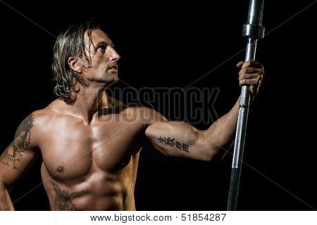 Bodybuilder Standing Strong