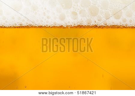 Beer With Foam In The Glass