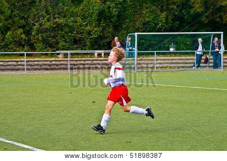 Children Of Bsc Schwalbach Playing Soccer