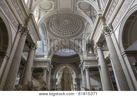 interiors of Pantheon necropolis, Paris, France