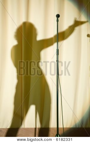Silhouette of a Vocalist