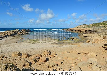 Yellow Rocks And Sand