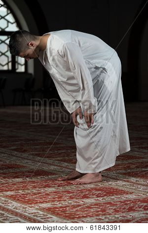 Young Muslim Man Praying