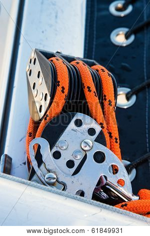 Nautical Pulleys And Ropes