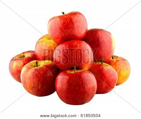 Red apples pyramid