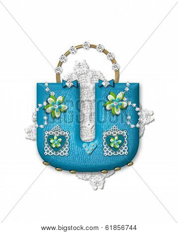 Alphabet Bling Bag U