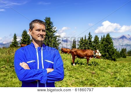 Herdsman And Cows