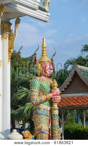 Royal monastery Wat Chuai Mongkong in Pattaya, Thailand