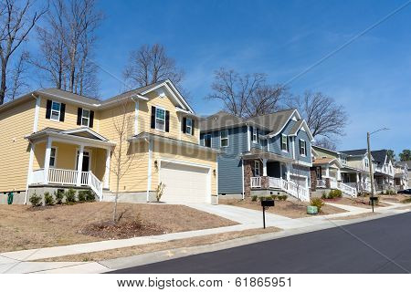 Suburban neighborhood street