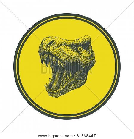 Tyrannosaurus Dinosaur . Hand drawn. Vector eps 8