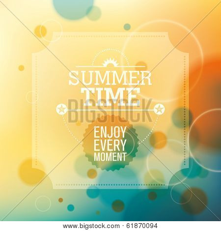 Modish summer background in color. Vector illustration.